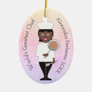Grado culinario ornamento africano de Navidad