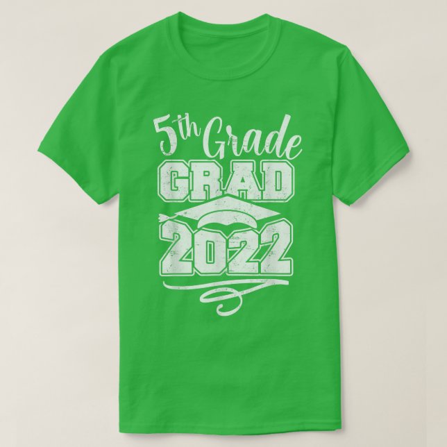 Grado de 5º grado 2022 - Rótulo mi camiseta (ATRÁS (Diseño del anverso)