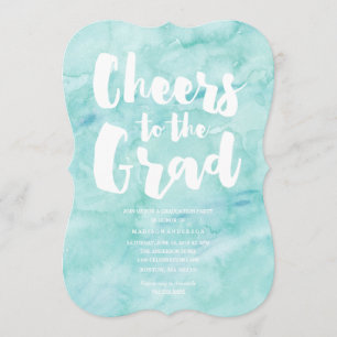 Grado de acuarela   Invitación a graduación