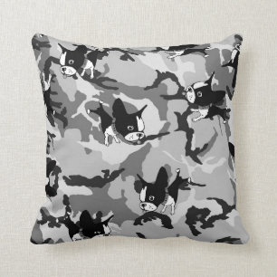 Grado de Boston Terrier un Cojín decorativo 16x16