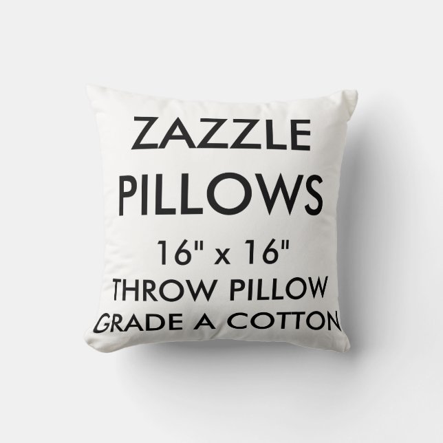 Grado de encargo de Zazzle una plantilla del Cojín (Anverso)