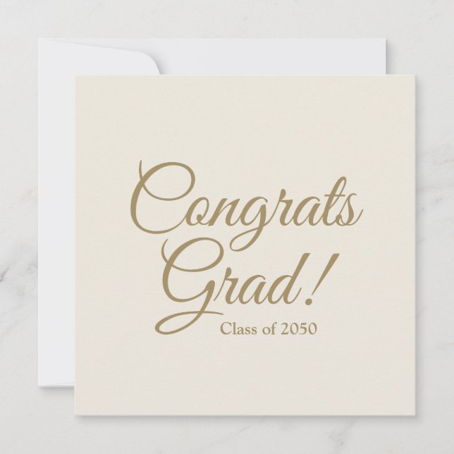 Grado de felicitaciones personalizado de escritura (Anverso)