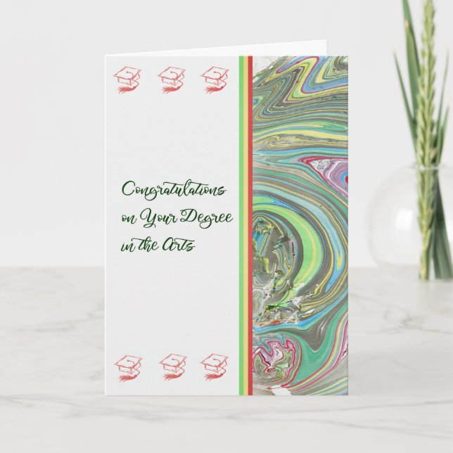 Grado de la tarjeta de felicitaciones en las artes (Anverso)