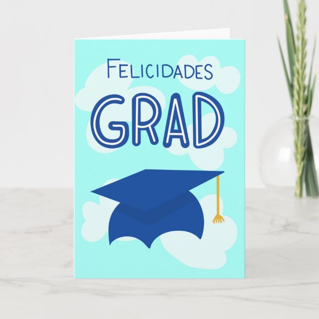 Grado Felicidades - Tarjeta de graduación española (Anverso)