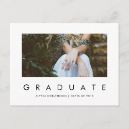 Grado minimalista | Invitación a la fiesta de grad