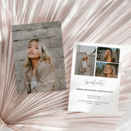 Grado moderno Invitación de graduación minimalista