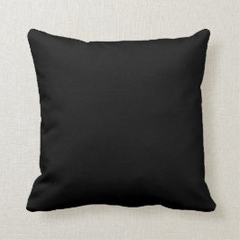 Grado negro un Cojín decorativo 20x20 del algodón