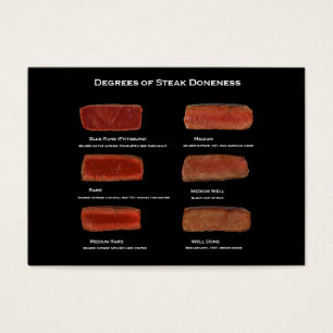 Grados de doncia de carne (tarjeta de información 