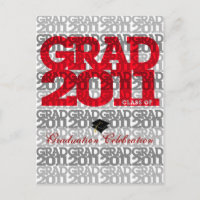 Graduación 2011 Patrón de postales de invitación 2