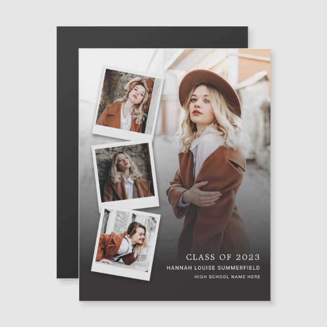 Graduación 2024 Invitación de Grado Multifoto (Anverso/Reverso)