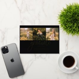 Graduación 2024 Invitación de Relieve metalizado d