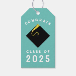 Graduación 2025 Etiquetas de regalo de felicitacio