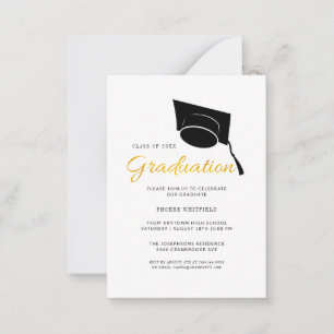 Graduación 2025 Fiesta Invitación a la Grad Cap
