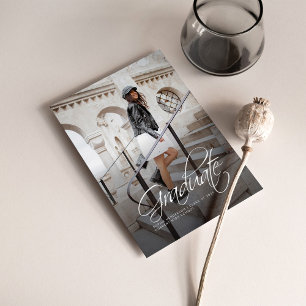 Graduación 2025 Invitación de fotografía manuscrit