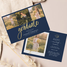 Graduación 2025 Invitación de grado de Collage de