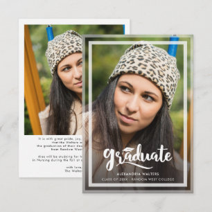 Graduación 2025 Invitación moderna de fotografía