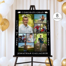 Graduación 8 Collage de Fotos Felicidades Graduado