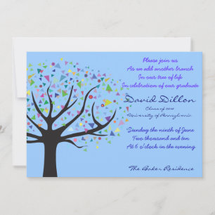 Graduación Árbol de la vida Clase de Invitación de