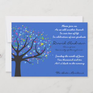 Graduación Árbol de la vida Clase de Invitación de
