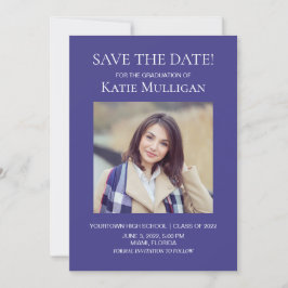 Graduación Azul 2 Foto Guardar fecha Clase 2022