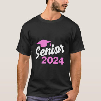 Graduación C de regalo de grado rosa para camiseta