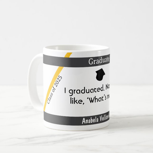 Graduación cita 7 taza de café (Anverso izquierdo)