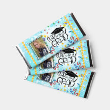 Graduación con Photo Candy Bar Wrapper Party Favor