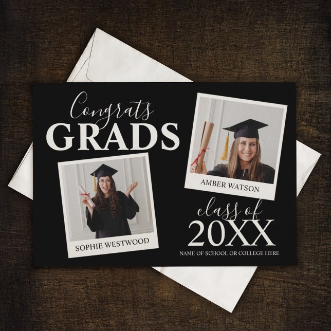 Graduación Conjunta | 2 Invitación de Foto (Subido por el creador)