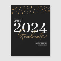Graduación de 2024 en la categoría de confeti negr