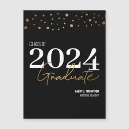 Graduación de 2024 en la categoría de confeti negr