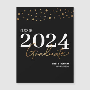 Graduación de 2024 en la categoría de confeti negr