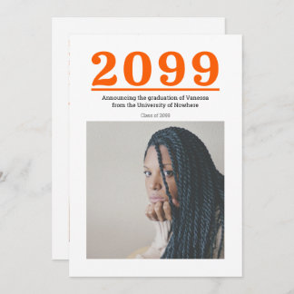 Graduación de dos fotos de naranja Big Numbers