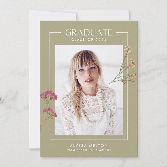 Graduación de foto de Wildflower, Chica de secunda (Anverso)