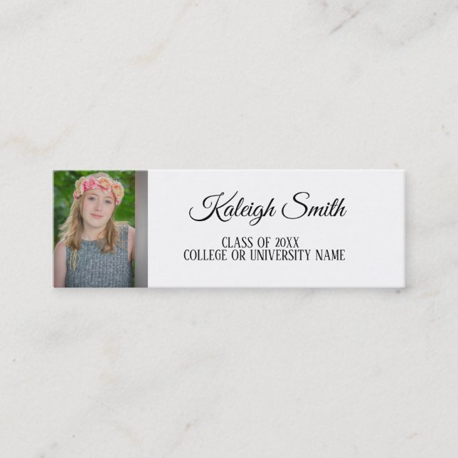 Graduación de foto personalizada Insertar tarjeta  (Anverso)