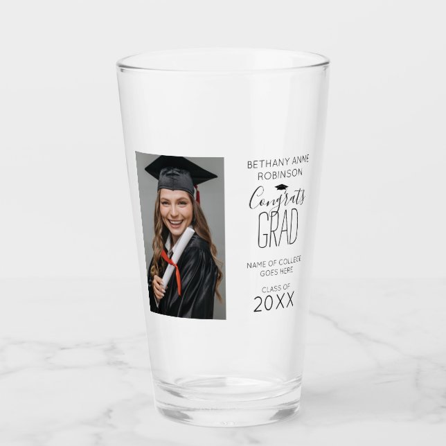 Graduación de Foto Personalizada Moderna (Anverso)