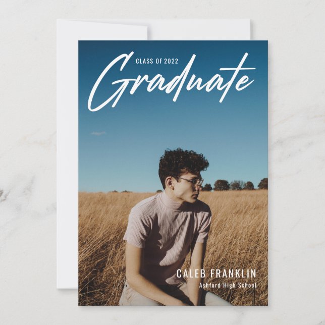 Graduación de fotografía de clase alta de guión mo (Anverso)