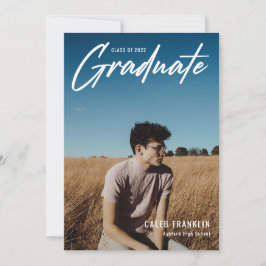 Graduación de fotografía de clase alta de guión mo