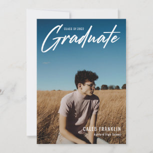 Graduación de fotografía de clase alta de guión mo