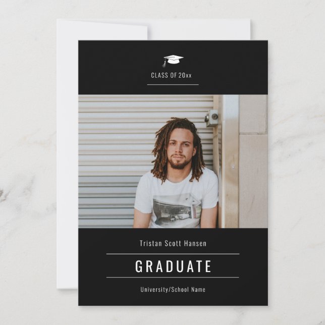 Graduación de fotografía de Grad Cap (Anverso)