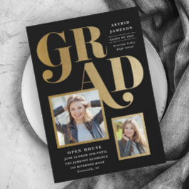 Graduación de fotografía moderna negrita de tipo 2