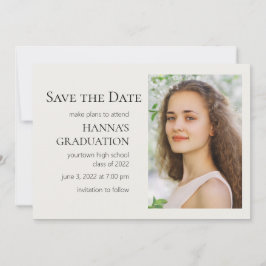 Graduación de fotos en color blanco editable