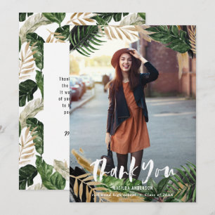 Graduación de fotos tropicales pintadas gracias