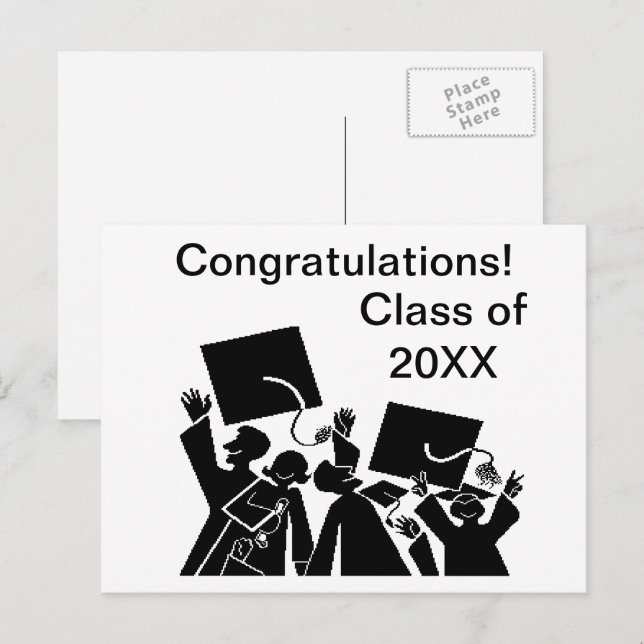 Graduación de grupo de postales de 20XX (Anverso / Reverso)