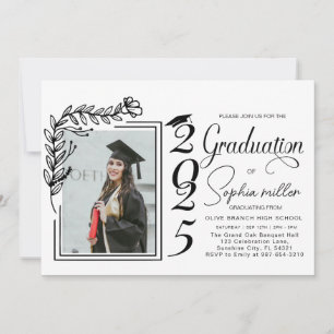 graduación de la clase de invitación de grado de 2
