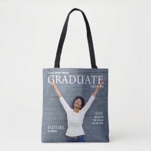 Graduación de la foto en la bolsa de tote