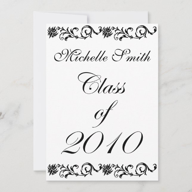 Graduación de las invitaciones de 2010 (Anverso)