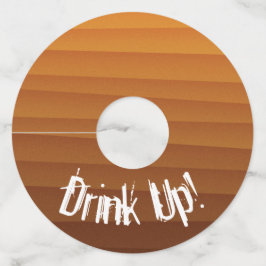 Graduación de oro a marcadores de vidrio de vino m