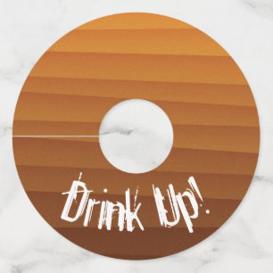 Graduación de oro a marcadores de vidrio de vino m