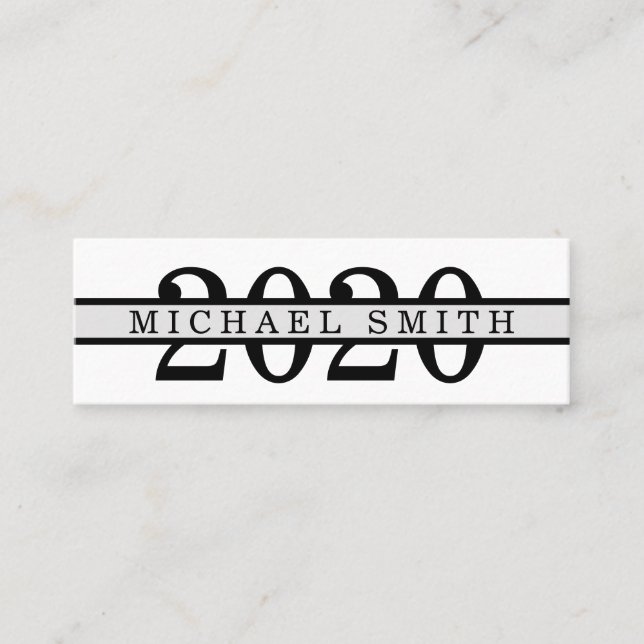 Graduación de tarjeta de inserción clásica Minimal (Anverso)