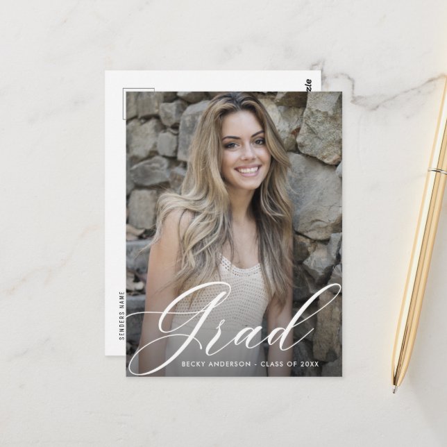 graduación de texto de script guardar la postal de (Anverso/Reverso In Situ)